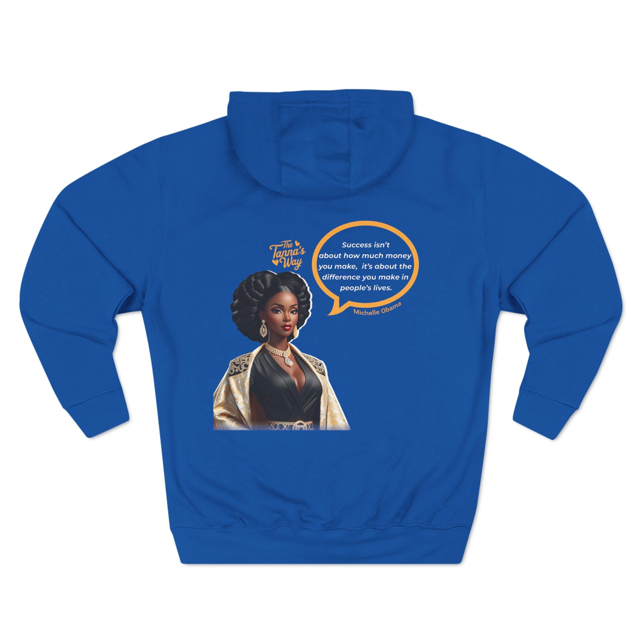 Michelle Obama | Three-Panel Fleece Hoodie